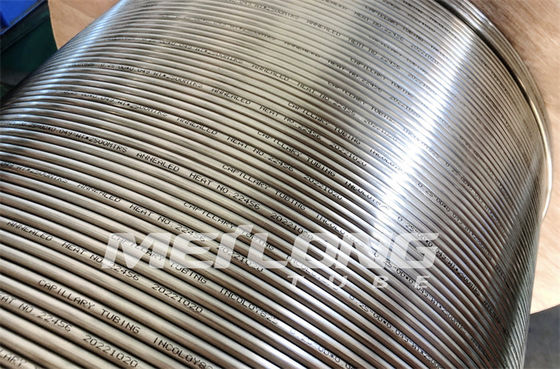 Tuyauterie capillaire à haute pression d'injection chimique de tube capillaire d'acier inoxydable d'Incoloy 825