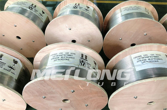 Ligne de contrôle ISO15156 hydraulique 3/8&quot; OD X 0,065&quot; ligne chimique d'injection de POIDS