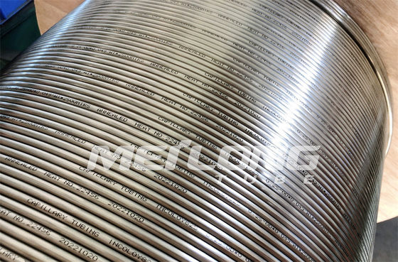 La ligne de contrôle hydraulique du duplex 2205 sans couture a lové la tuyauterie pour des trous de bas