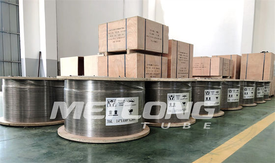Tuyauterie de bobine en métal d'alliage de nickel de capillaire d'Inconel 625 12000 mètres