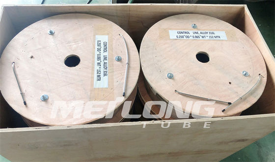 1 ligne inoxydable capillaire refaite sans couture duplex 2205 d'injection de tuyauterie de la bobine 2