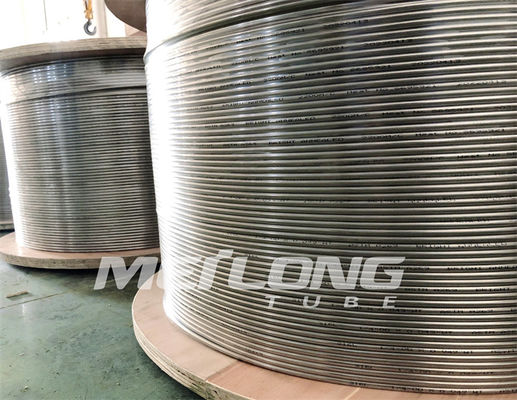 ligne enroulée ligne de contrôle encapsulée 3/8&quot; d'injection de tuyauterie de l'acier inoxydable 316L OD X 0,065&quot; POIDS