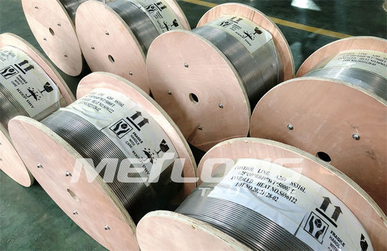 Ligne enroulée d'injection de tuyauterie de capillaire d'Inconel 625 tubes capillaires de solides solubles pour Wells géothermique