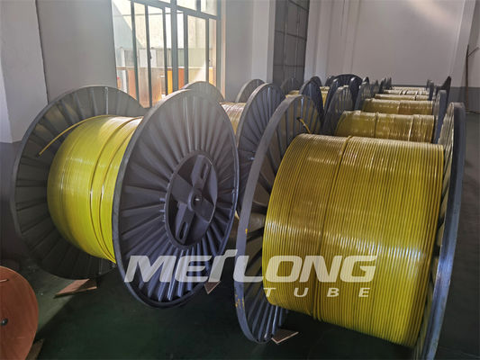 PVDF rouge pp FEP a encapsulé la ligne de contrôle surface lumineuse propre de tuyauterie de Downhole