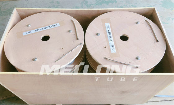 Garnitures inoxydables inoxydables du tube capillaire 12000M Annealed With Ferrule de tube capillaire d'ASTM