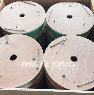 Ligne de contrôle hydraulique capillaire tuyauterie ASTM B423 Eddy Current Tested