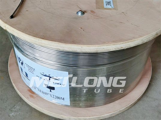 ASTM A789 a recuit la ligne de contrôle hydraulique 1 tuyauterie inoxydable de la bobine 2 pour le Downhole