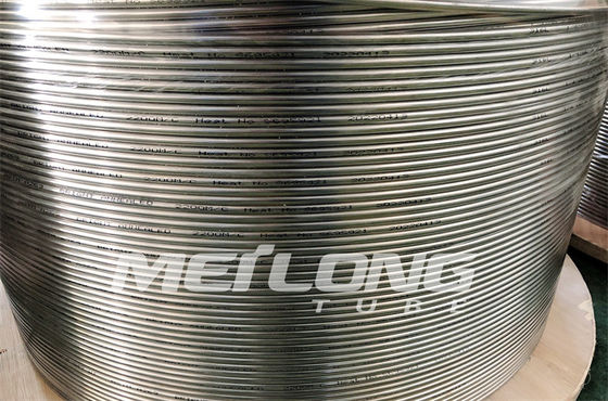 Le capillaire hydraulique de solides solubles 316L a lové la bobine de l'acier inoxydable 8 de la tuyauterie 10000Psi 3