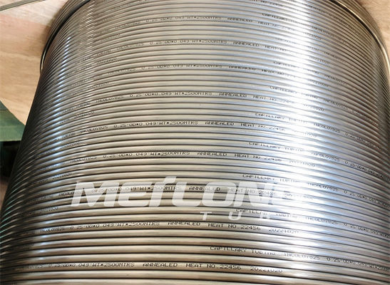 La tuyauterie géothermique à haute pression ASTM B444 d'alliage de nickel a recuit hydraulique