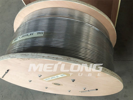 ligne de contrôle hydraulique de 0.75in bobine en acier de tube avec la tolérance dimensionnelle étroite